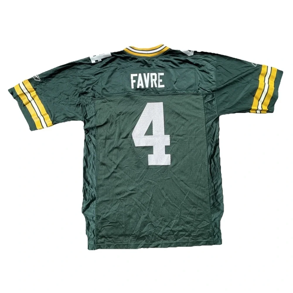 Reebok Brett Favre Green Bay Packers‎ NFL jersey Size Large